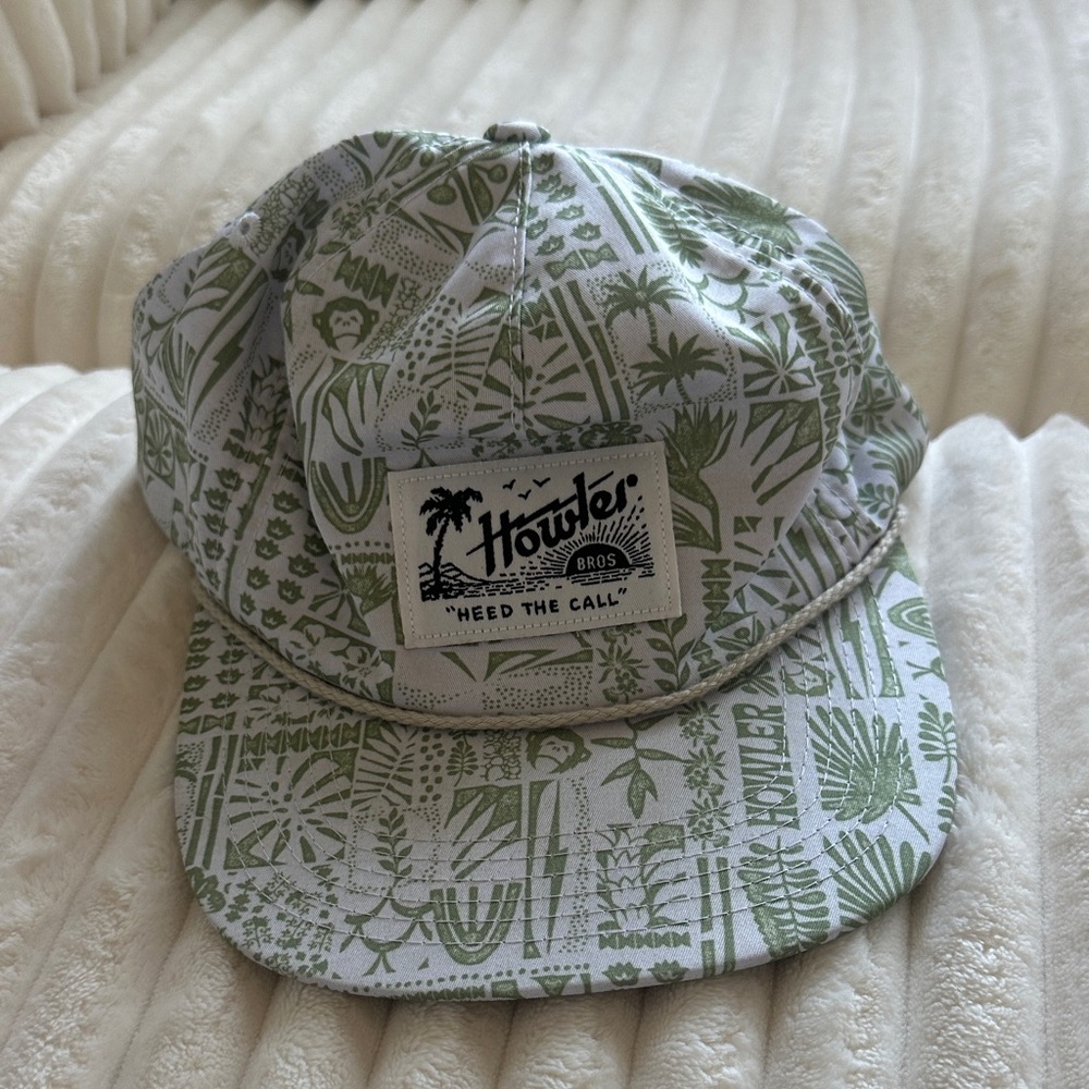 Howler Brothers Green and White Patterned Hat
